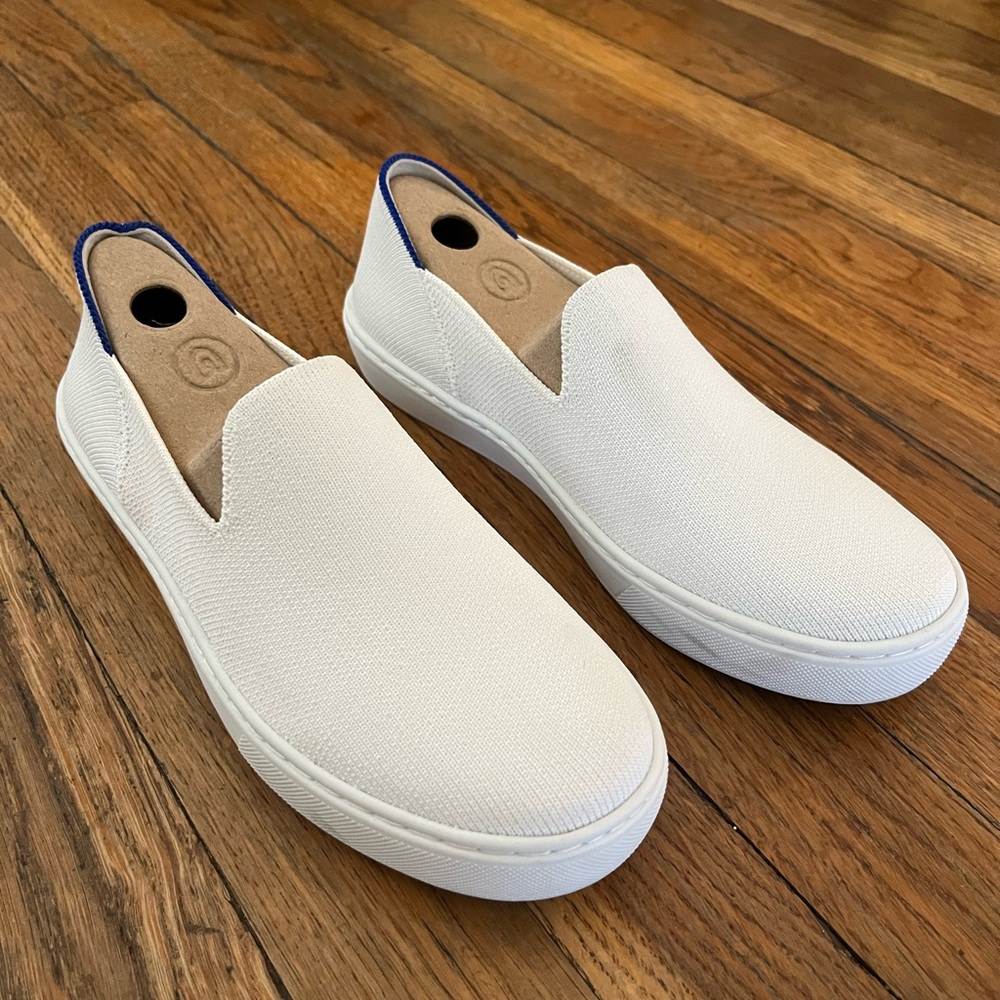 Rothy’s The Original Slip on Sneaker- Bright White - 6